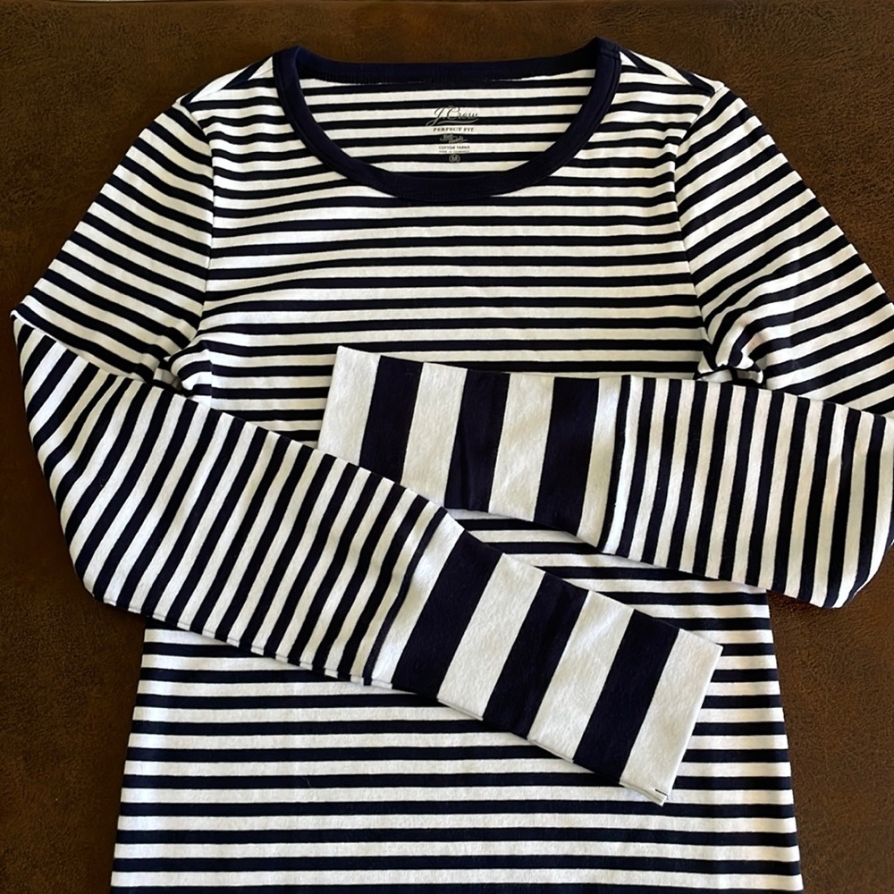J.Crew Stripe Long Sleeve Top